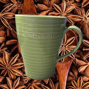 Green Starbucks mug
